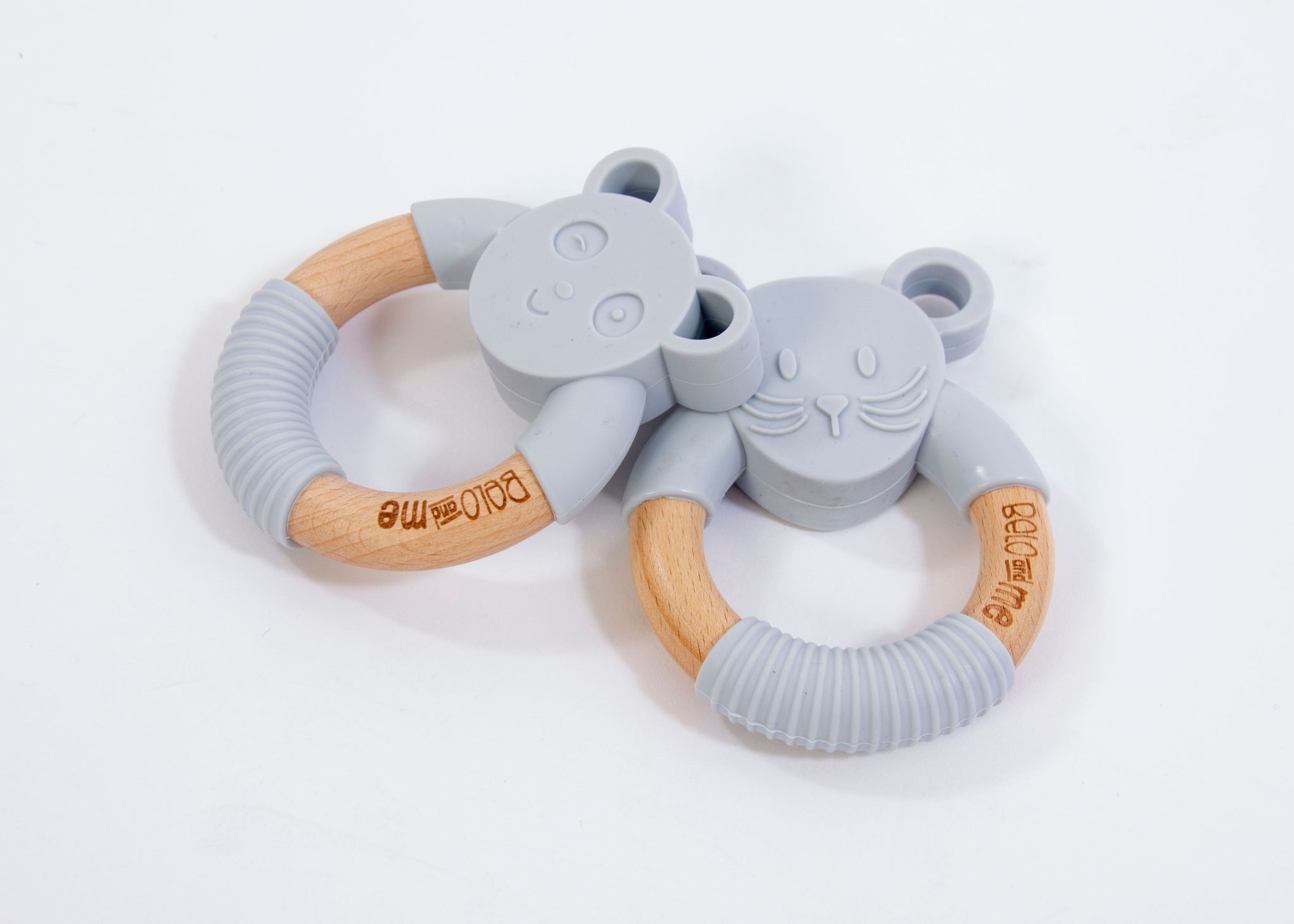 Silicone and wood teether online